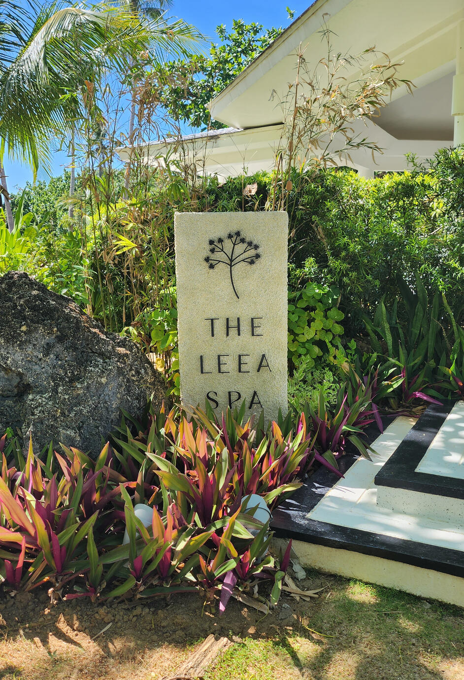 The Leea Spa logo display